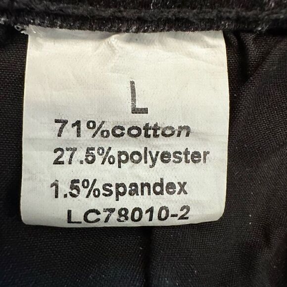 H&M Mid Rise Ripped Streetwear Straight Leg Tapered Jeans Black Large - Picture 2 of 2